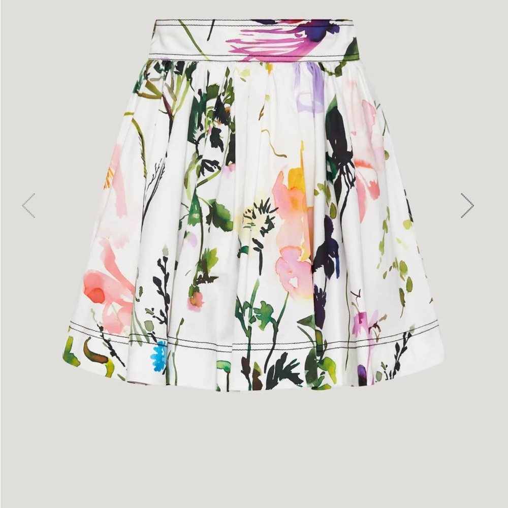 Aje Floral Skater Skirt - Multicolor